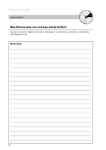 Arbeitsblatt 2 – Was könnte man tun und was würde helfen?