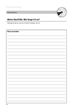 Arbeitsblatt 6: Meine Starthilfe: Wie fange ich an?